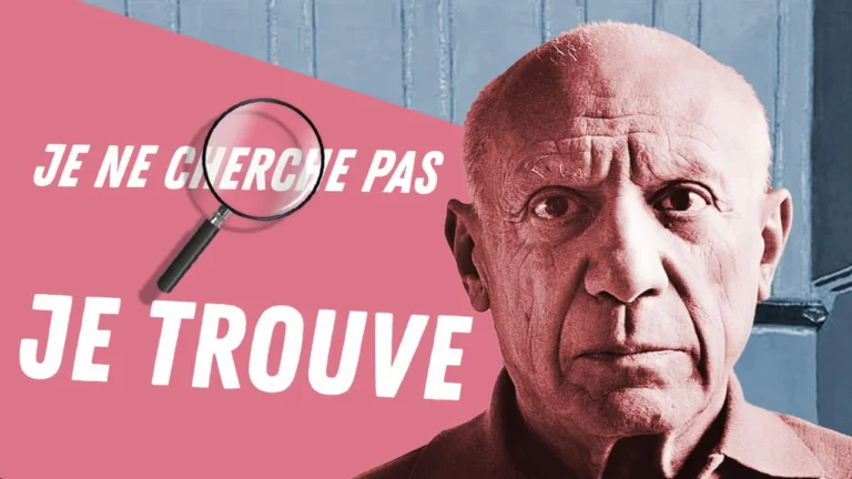 je ne cherche pas je trouve la citation de Picasso expliquée