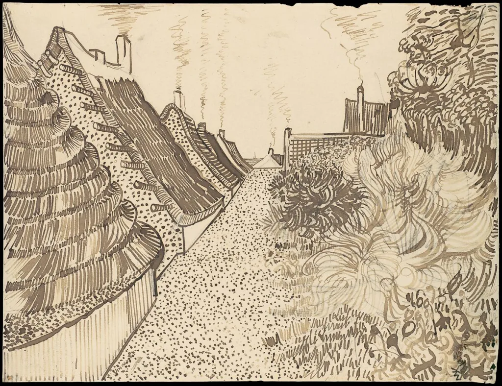 motifs dessin paysage van gogh